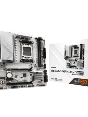 ASRock B650M-HDV/M.2 AM5 Micro-ATX Motherboard - White