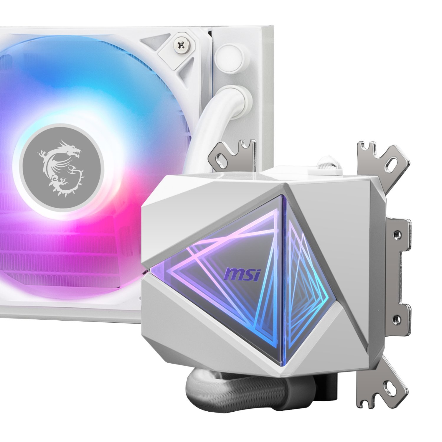 MSI MAG Coreliquid I360 ARGB AIO Liquid CPU Cooler – White - Image 5