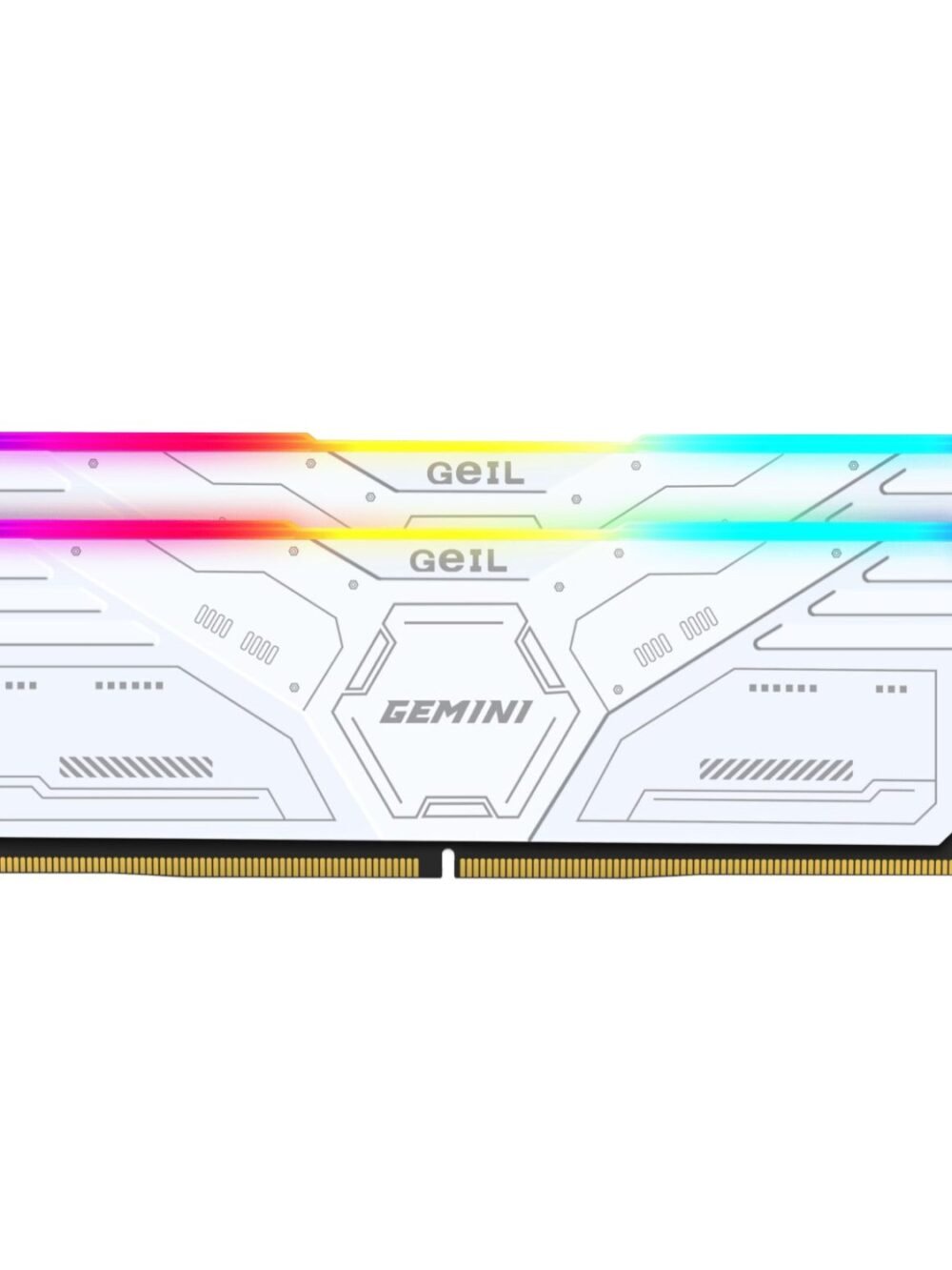 GeIL Gemini RGB 32GB DDR5 6000MHz Desktop Gaming Memory Kit (2 x 16GB) – White