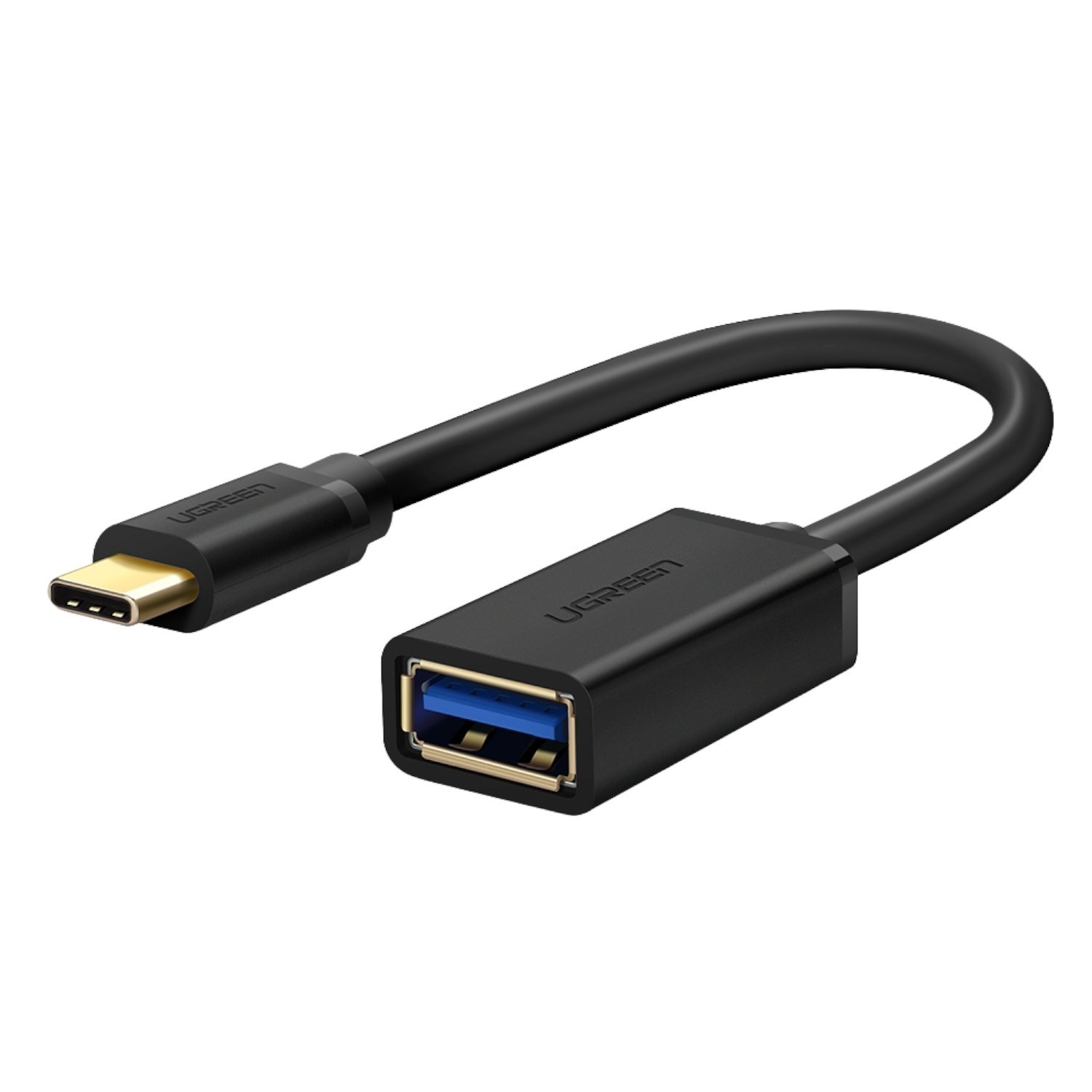 UGreen Type-C to USB-A Adapter (Male to Female, 15cm)– Black - Image 2