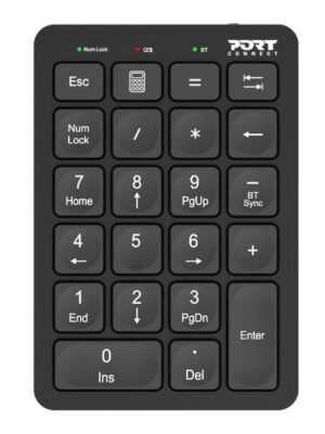 Port Connect Bluetooth Rechargeable Keypad