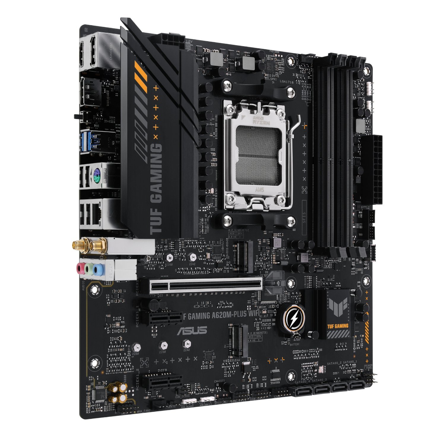 Asus TUF Gaming A620M-PLUS AM5 WIFI M-ATX Motherboard - Image 4