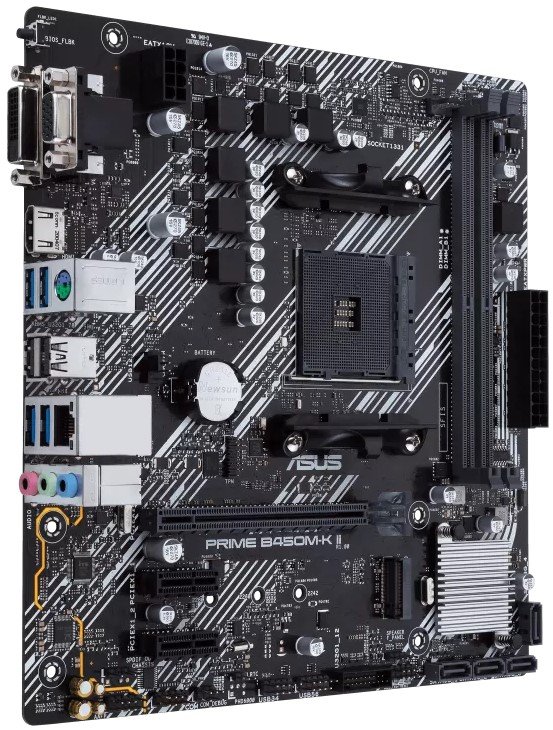 Asus Prime B450M-K II AMD Socket AM4 Micro ATX Motherboard - Image 3