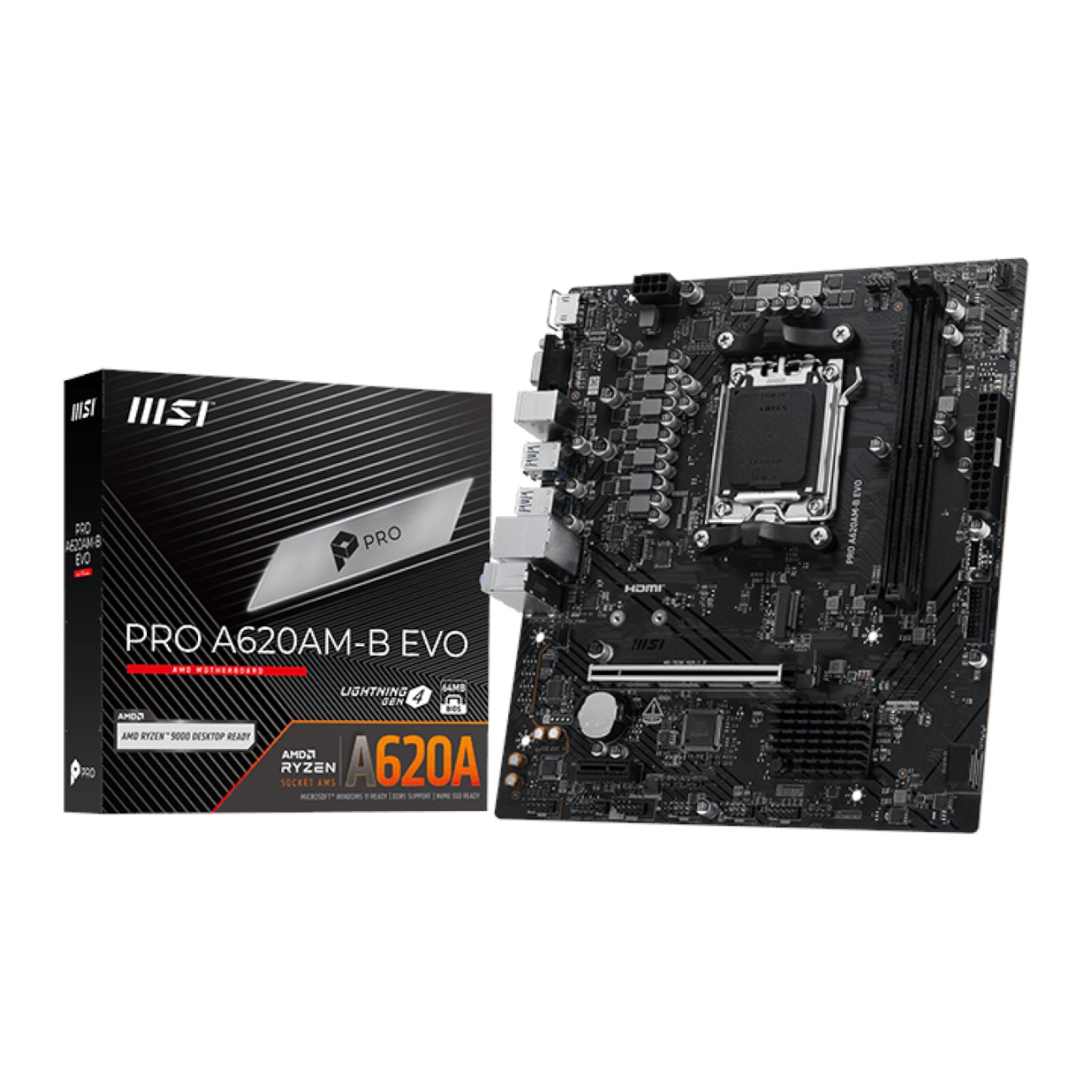 MSI PRO A620AM-B EVO AM5 M-ATX Motherboard
