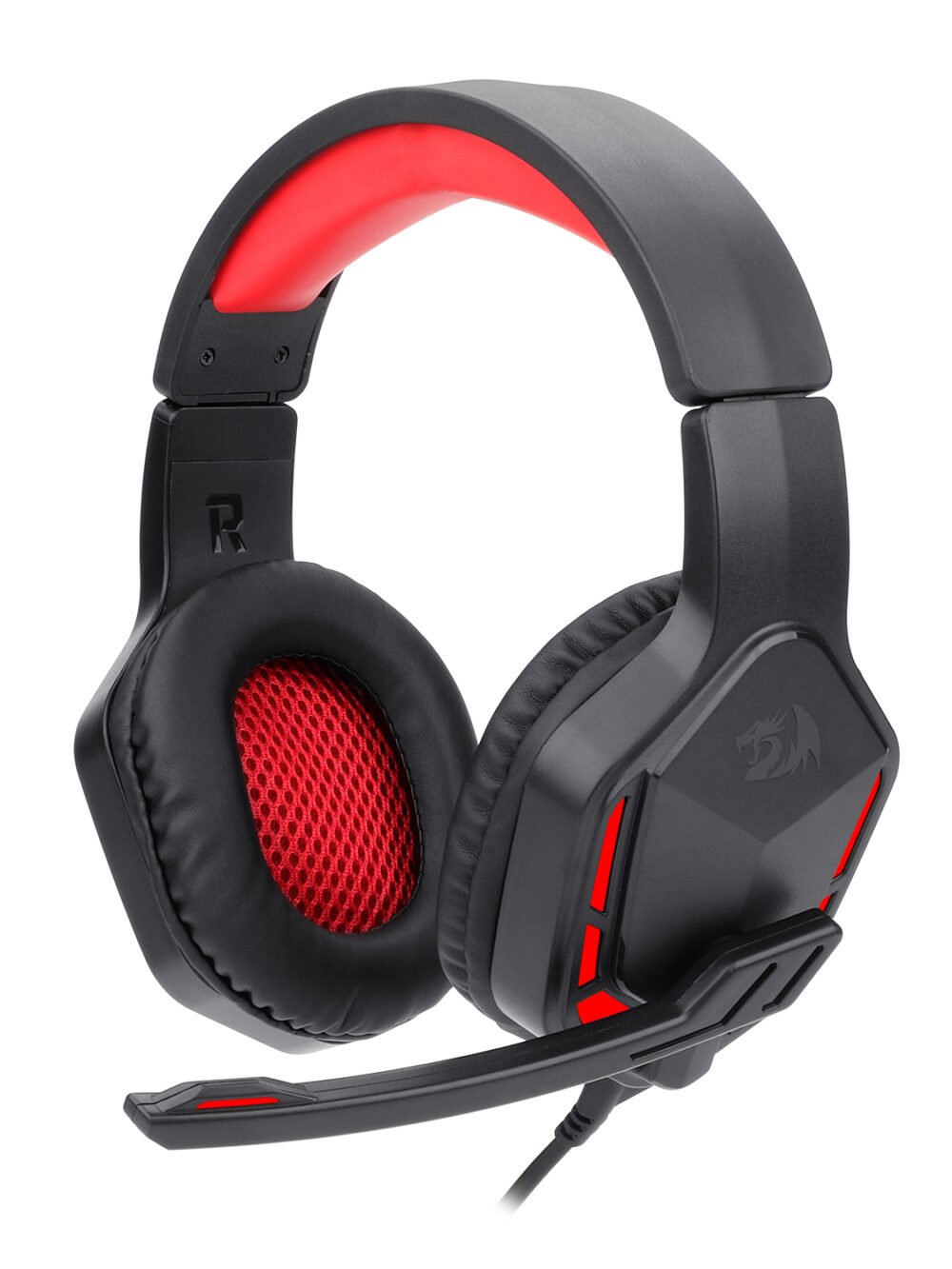 Redragon H220 THEMIS LED Wired Over-ear Gaming Headset – Black