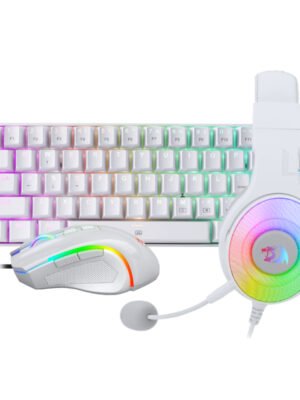 REDRAGON 3IN1 MS|HS|KB WIRED COMBO - WHITE