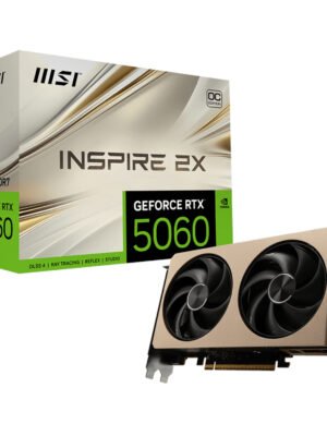 MSI GeForce RTX 5060 8G INSPIRE 2X OC Graphics Card – Gold