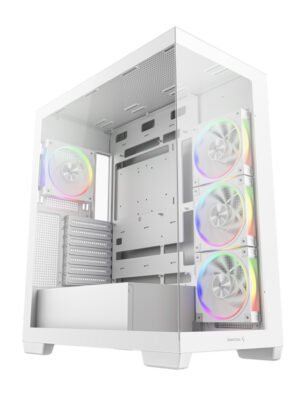 DeepCool CG580 4F V2 ARGB ATX Gaming Chassis – White