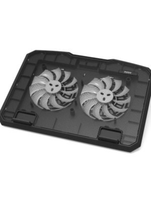 Port Ergonomic Notebook Cooler Pro, with Dual Fans and USB Ports