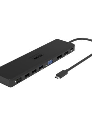 Port USB Type-C 1 x USB3.1|2 x USB 3.0|2 x USB 2.0|1 xHDMI-DP-VGA| Micro+SD Card Reader|1 x Mini DP|1 x RJ45|1 x Audio-Microphone| PD 100W -Black