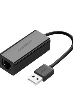 UGREEN CR110 Ethernet Adapter | USB 2.0 to RJ45 - Black
