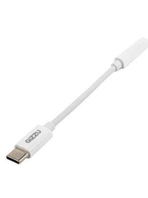 Gizzu USB Type-C to 3.5mm AUX Audio Adapter - White