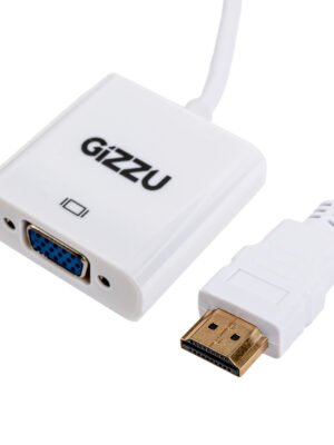 Gizzu 1080P HDMI to VGA Adapter with Audio