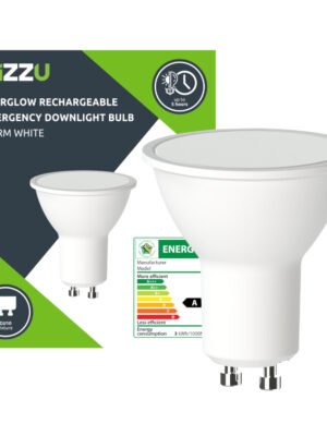 Gizzu Everglow Rechargeable Warm White Emergency Downlight Bulb