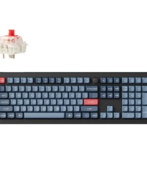 Keychron V6 Max QMK/VIA RED Wireless Custom Mechanical Keyboard | RED Switch - Black