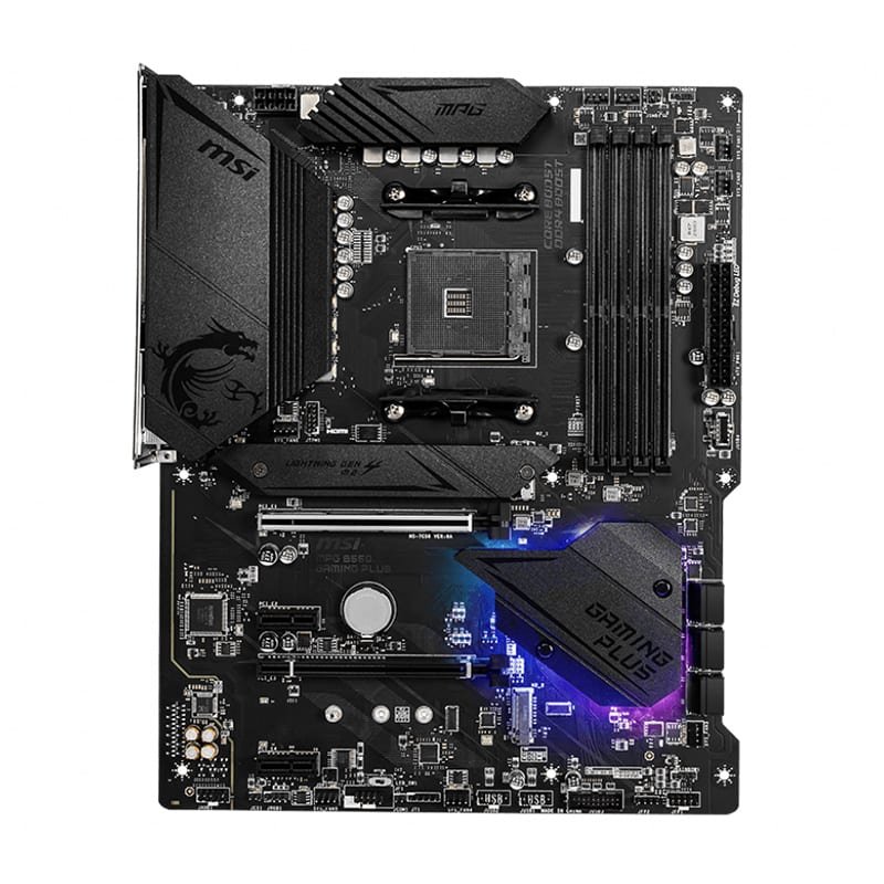MSI MPG B550 Gaming Plus AM4 ATX Motherboard – Ryzen 5000 - Image 2