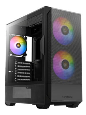 Antec NX416L ATX | Micro-ATX | ITX ARGB Mid-Tower Gaming Chassis - Black