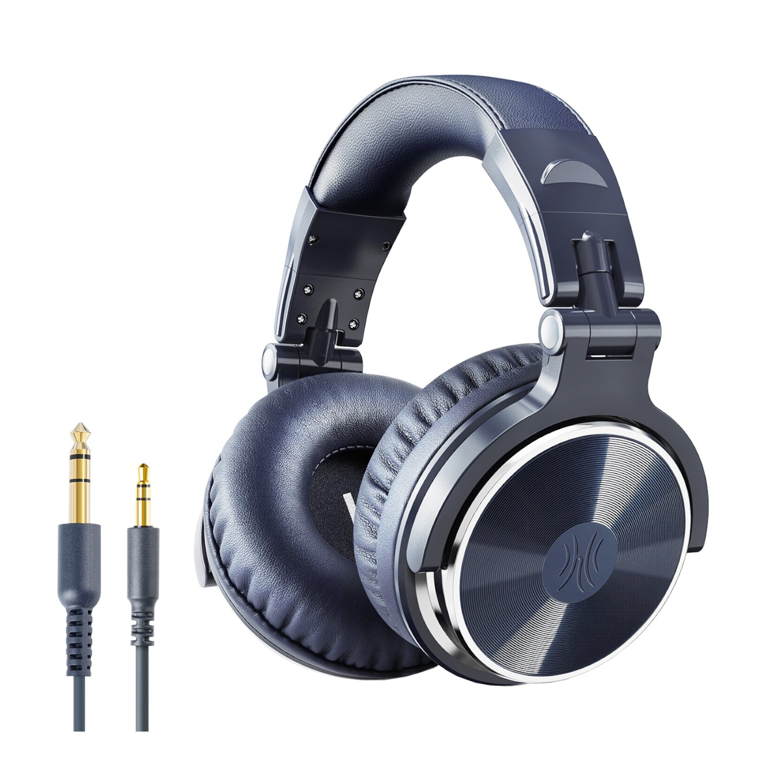 Oneodio Pro 10 Professional Wired Over Ear DJ and Studio Monitoring Headphones - Dark Blue - Image 2