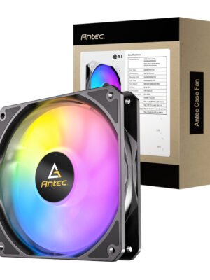 Antec P12 PWM 120mm ARGB Reverse Case Fan - Black