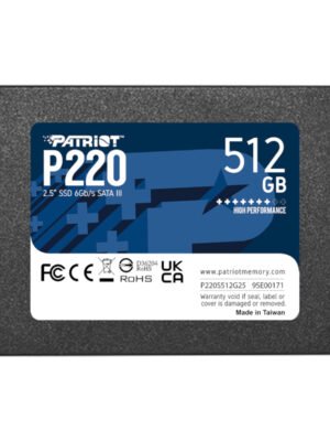 Patriot P220 512GB 2.5" SSD