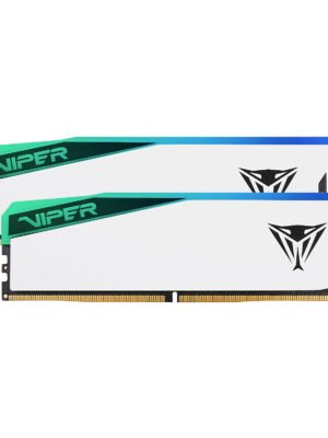 Patriot Viper Elite 5 RGB 32GB 6000MHz DDR5 Desktop Gaming Memory Kit - White