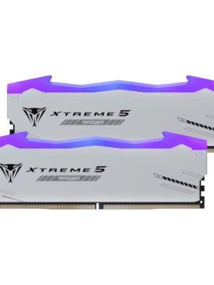 Patriot Viper Xtreme 5 RGB MPower 32GB 6000MHz DDR5 Desktop Gaming Memory Kit - Silver