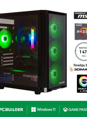 PCBuilder Ryzen 5 5600GT DEFENDER Windows 11 Gaming PC