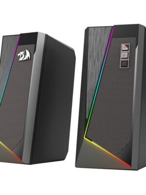 REDRAGON 2.0 Satellite Speaker ANVIL 2 x 3W RGB USB|Aux Gaming Speaker - Black