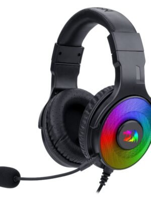 REDRAGON Over-Ear PANDORA USB (Power Only)|Aux (Mic and Headset) RGB Gaming Headset - Black