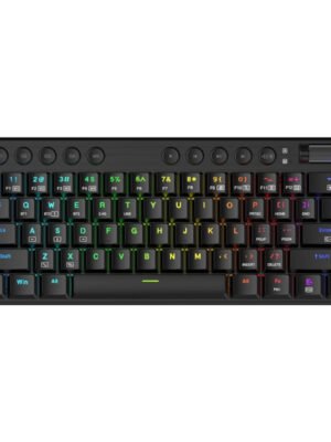 REDRAGON Horus Mini Pro 61Key Wireless Bluetooth Red Switch RGB Low Profile Gaming Mechanical Keyboard - Black