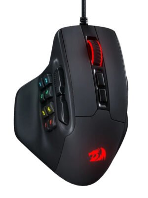 REDRAGON Aatrox 6200DP RGB MMO Gaming Mouse - Black
