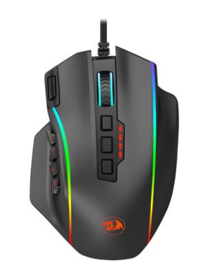 REDRAGON PERDICTION 4 12400DPI RGB MMO Ergo Gaming Mouse - Black