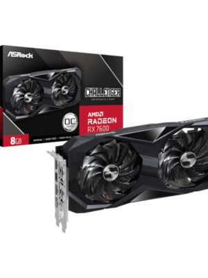 ASRock Radeon RX7600 Challenger 8G OC GDDR6 128-BIT Graphics Card