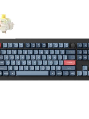Keychron V3 Max QMK/VIA 80% Wireless Custom Mechanical Keyboard (Banana Switch) – Carbon Black