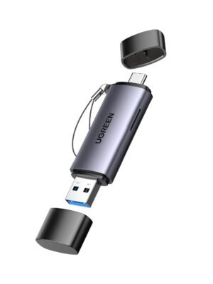 UGREEN CM185-50706 2-in-1 OTG Card Reader | Type-C | USB-A - Silver