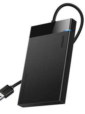 UGREEN USB 3.0 to 2.5” SATA Hard Drive Enclosure (Non-Detachable Cable)