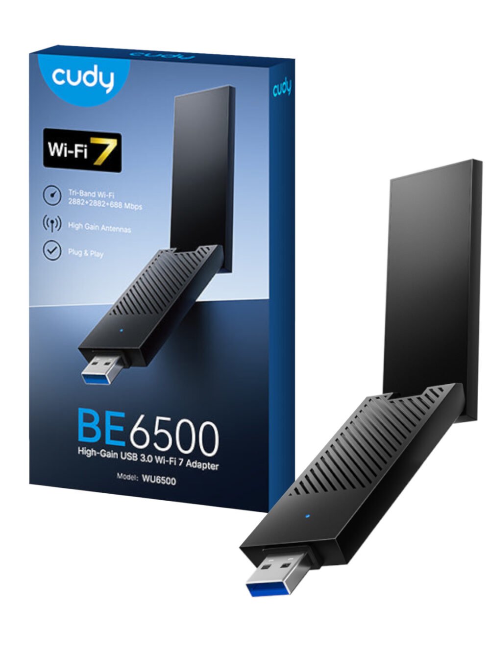 Cudy BE6500 Tir-Band Wi-Fi7 USB 3.0 Adapter
