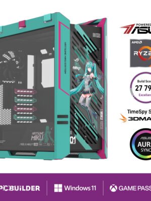 PCBuilder Ryzen 7 9800X3D ASUS X MIKU Windows 11 Gaming PC