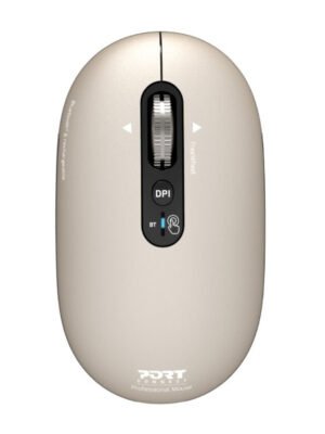 Port Connect PURE MAC Rechargeable Wireless and Bluetooth Mouse - Pearl