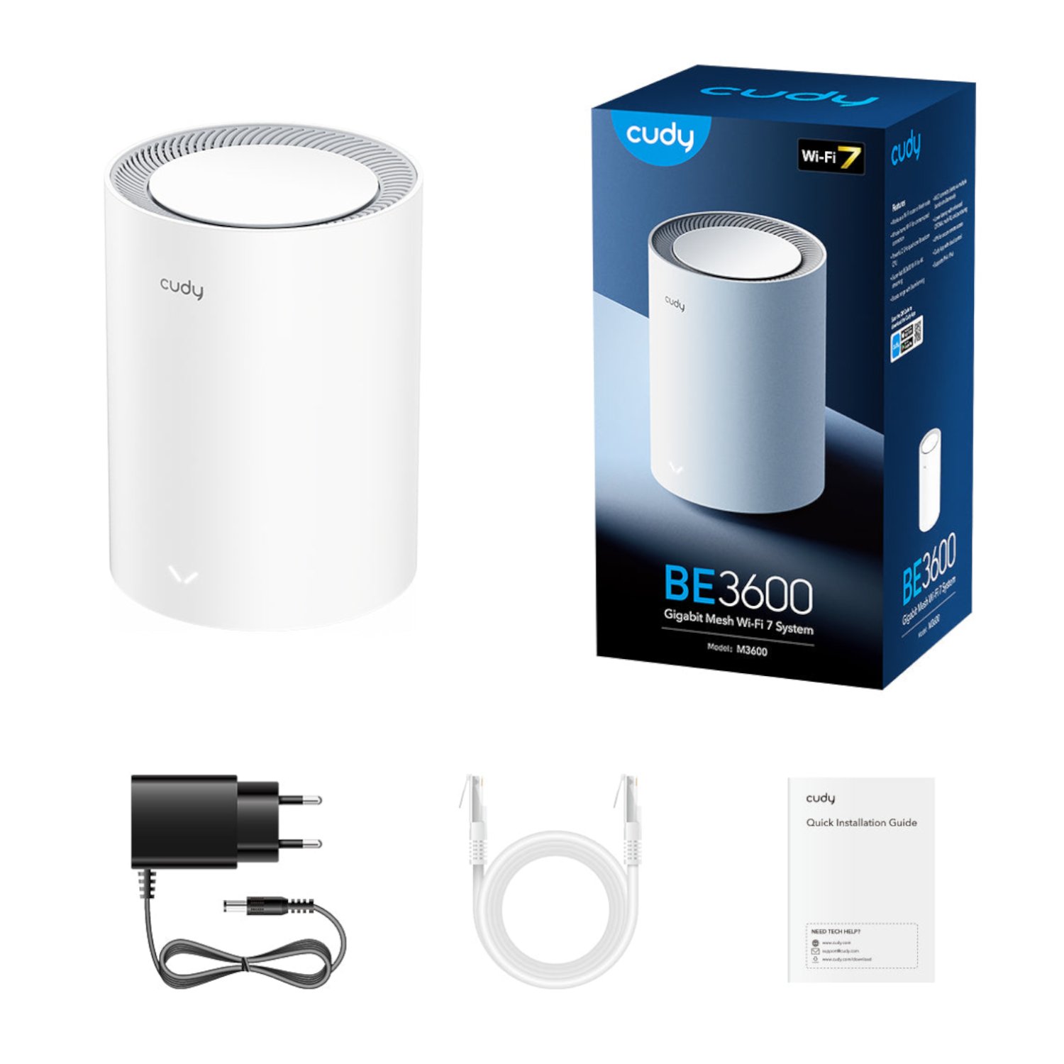 Cudy BE3600 Gigabit Mesh Wi-Fi 7 System - 1 Pack - Image 4