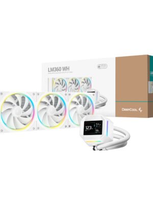 DeepCool LM360 ARGB 360mm AIO CPU Liquid Cooler - White