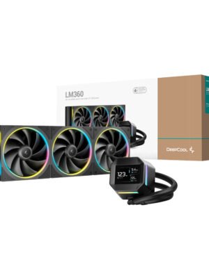 DeepCool LM360 ARGB 360mm AIO CPU Liquid Cooler - Black