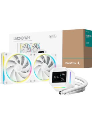 DeepCool LM240 ARGB 240mm AiO CPU Liquid Cooler - White