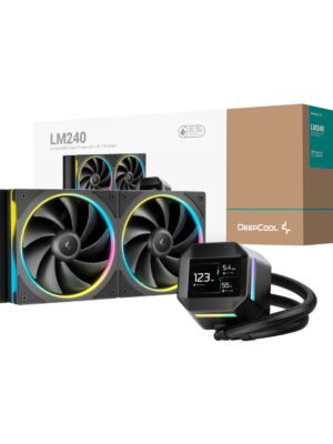 DeepCool LM240 ARGB 240mm AiO CPU Liquid Cooler - Black