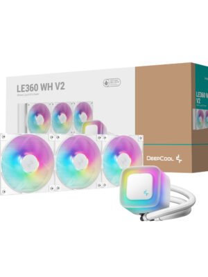 DeepCool LE360 V2 ARGB 360mm AIO Liquid Cooler - White