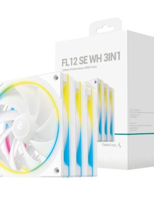 DeepCool FL12 SE 3-in-1 ARGB 120mm Fan 3 Pack - White