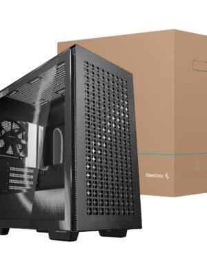 DeepCool CH370 Micro-ATX Gaming Chassis - Black
