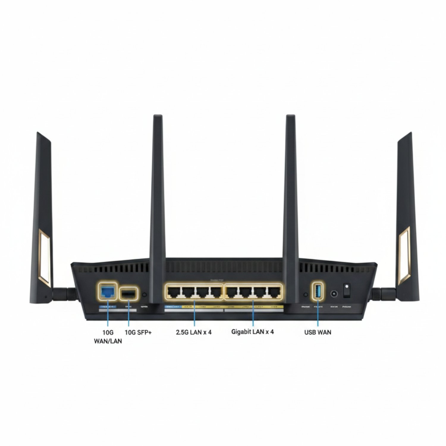 ASUS RT-BE88U Wi-Fi 7 Dual-Band 10G + 2.5G AiMesh Router - Image 3
