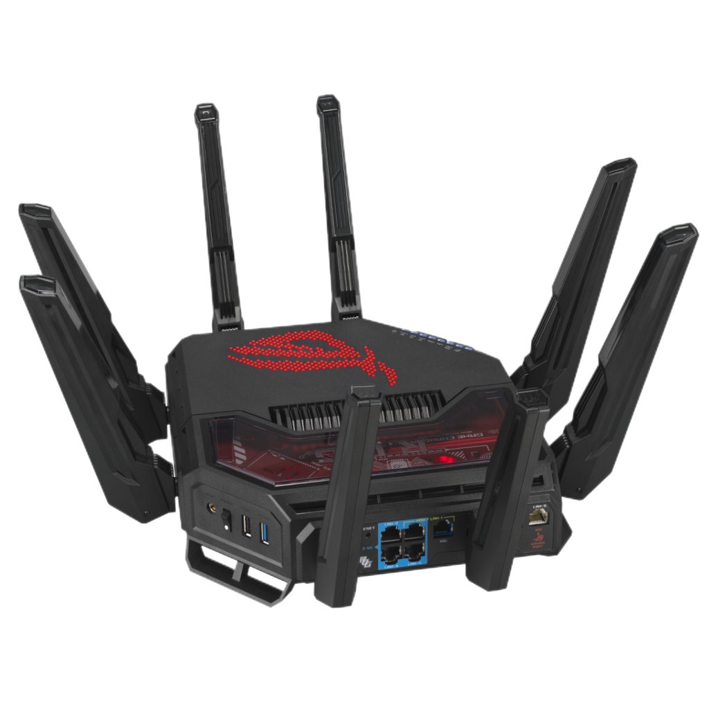 ASUS ROG Rapture BE19000 Wi-Fi 7 Tri-Band Gaming Router with Dual 10G Ports - Image 4