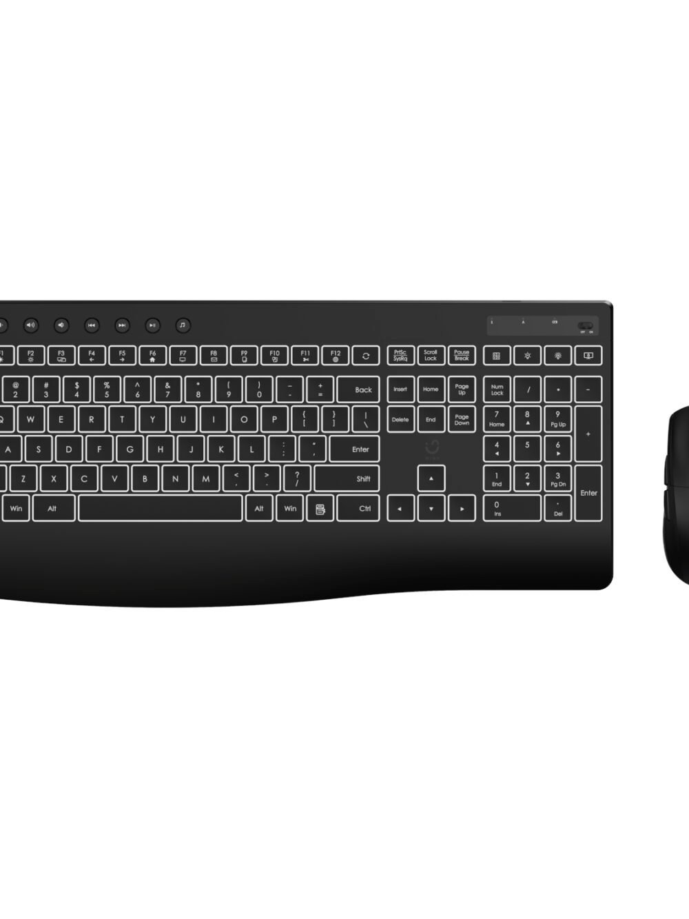 WINX DO Business Backlit Wired Keyboard and Mouse Combo
